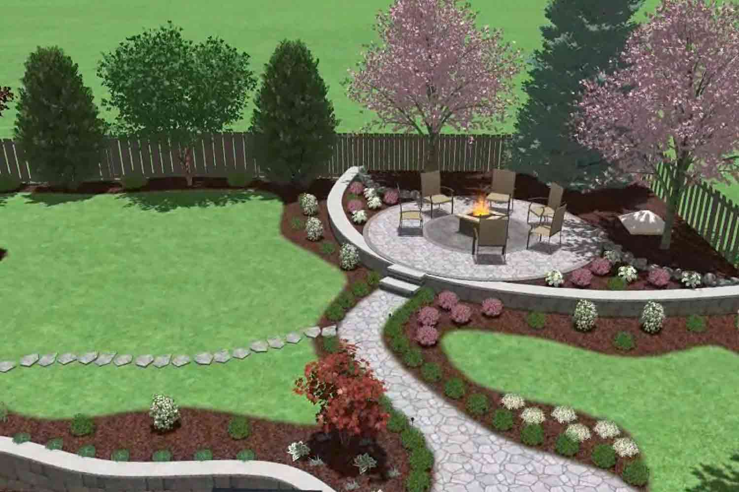 Landscape Design in Walker example 1