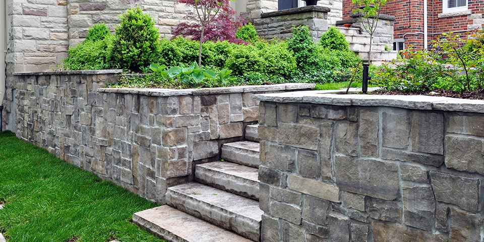 Retaining Wall Installation in Walker example 1
